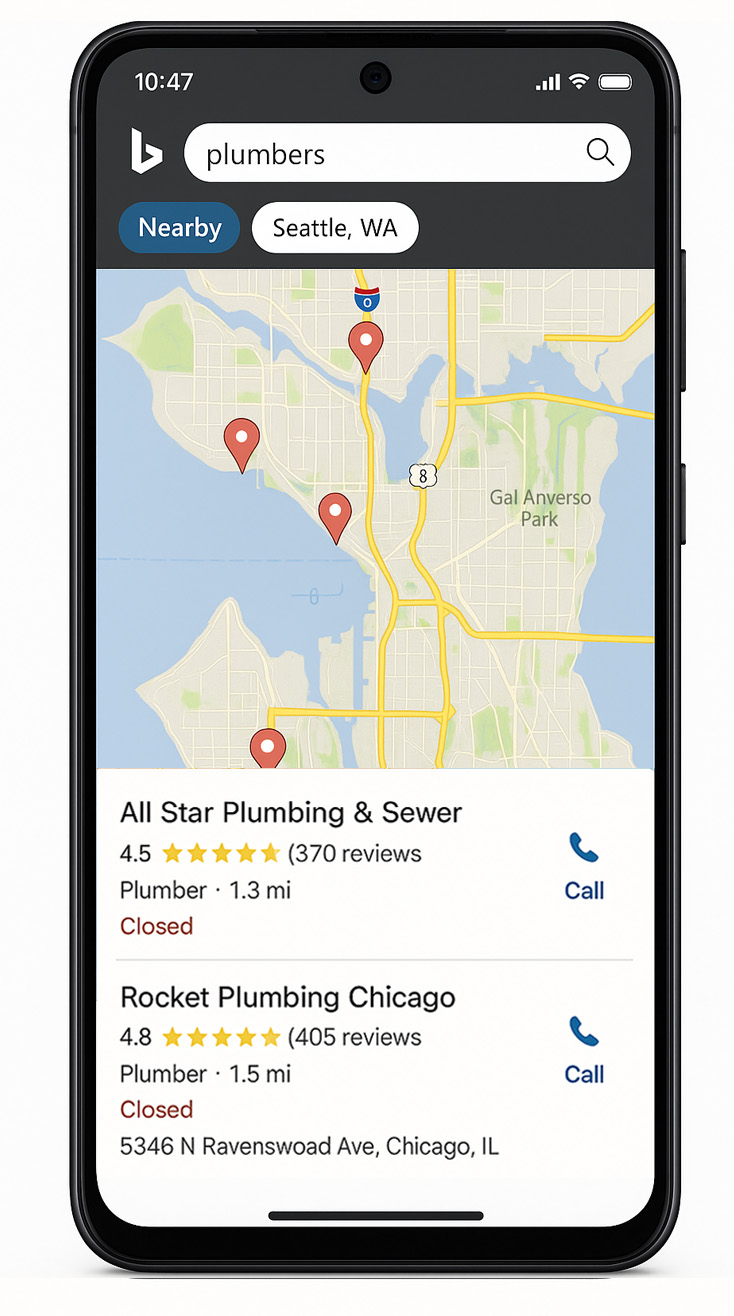 Get listed on Bing Places
